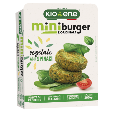 Mini Burger Vegetale agli Spinaci