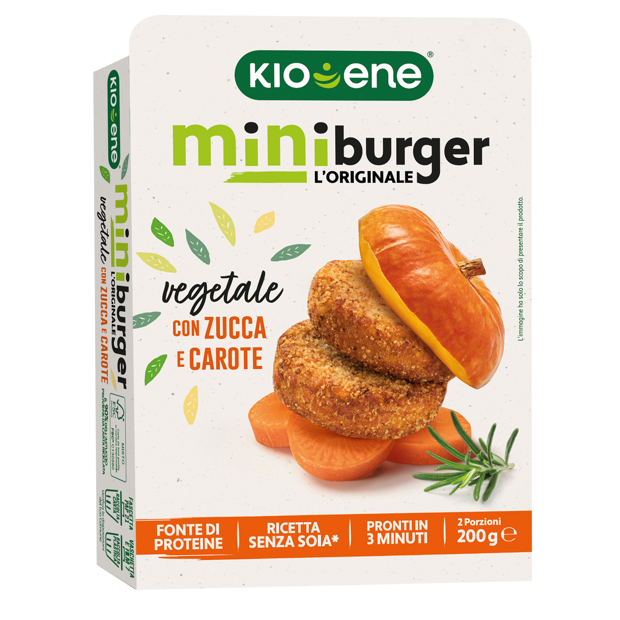 Veggie Mini Burger with Pumpkin and Carrots