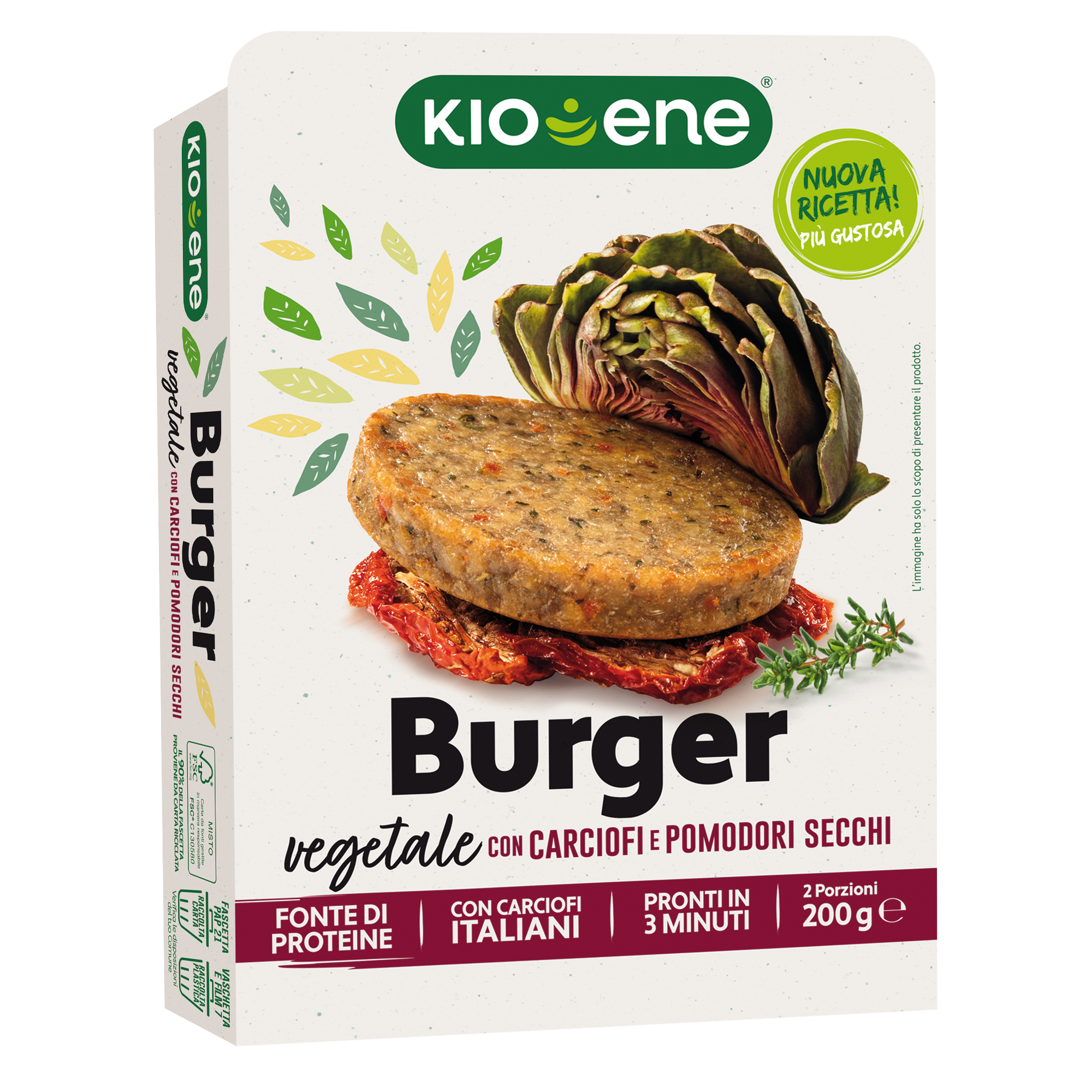 Veggie Burger with Artichokes and Sundried Tomatoes