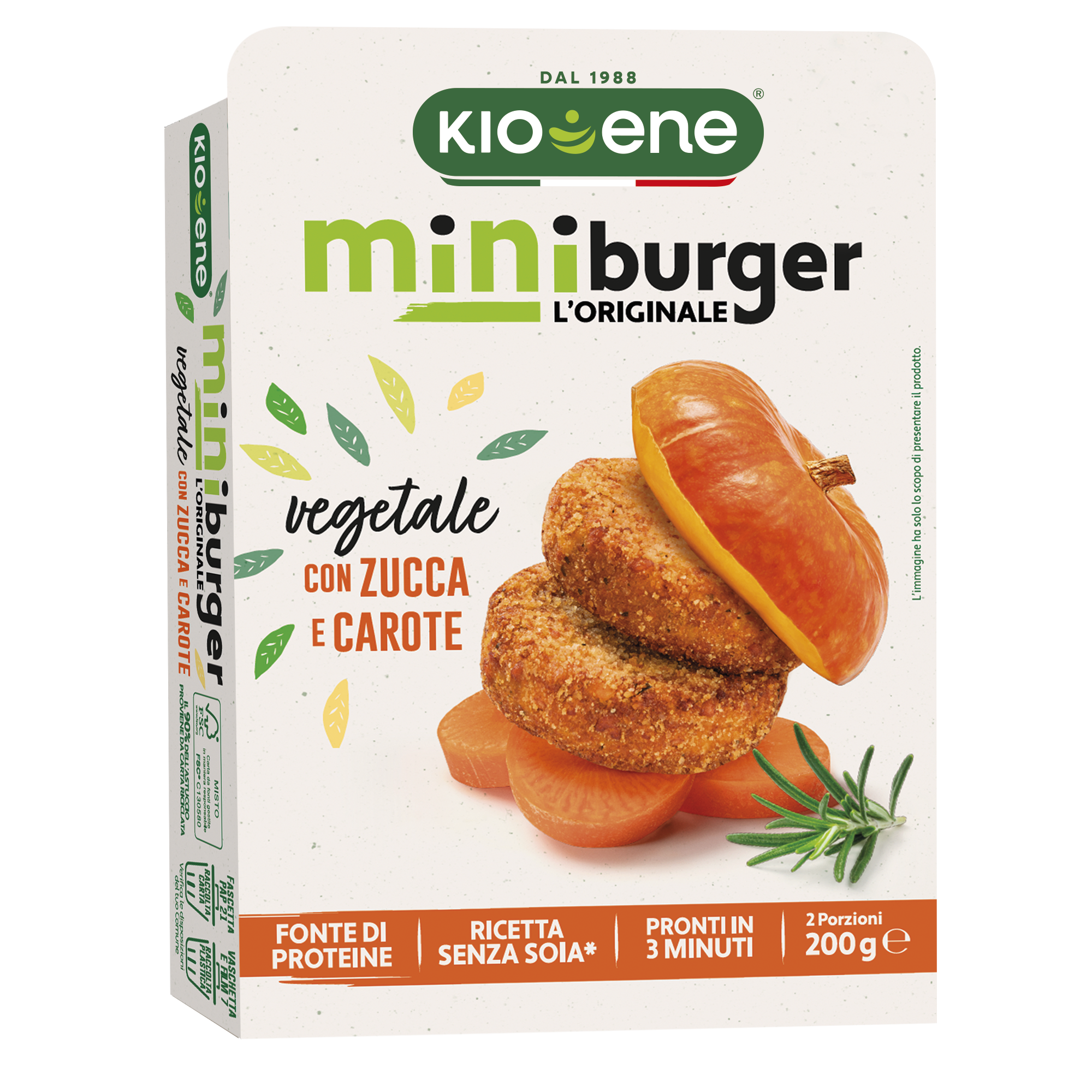 Mini Burger Vegetale con Zucca e Carote