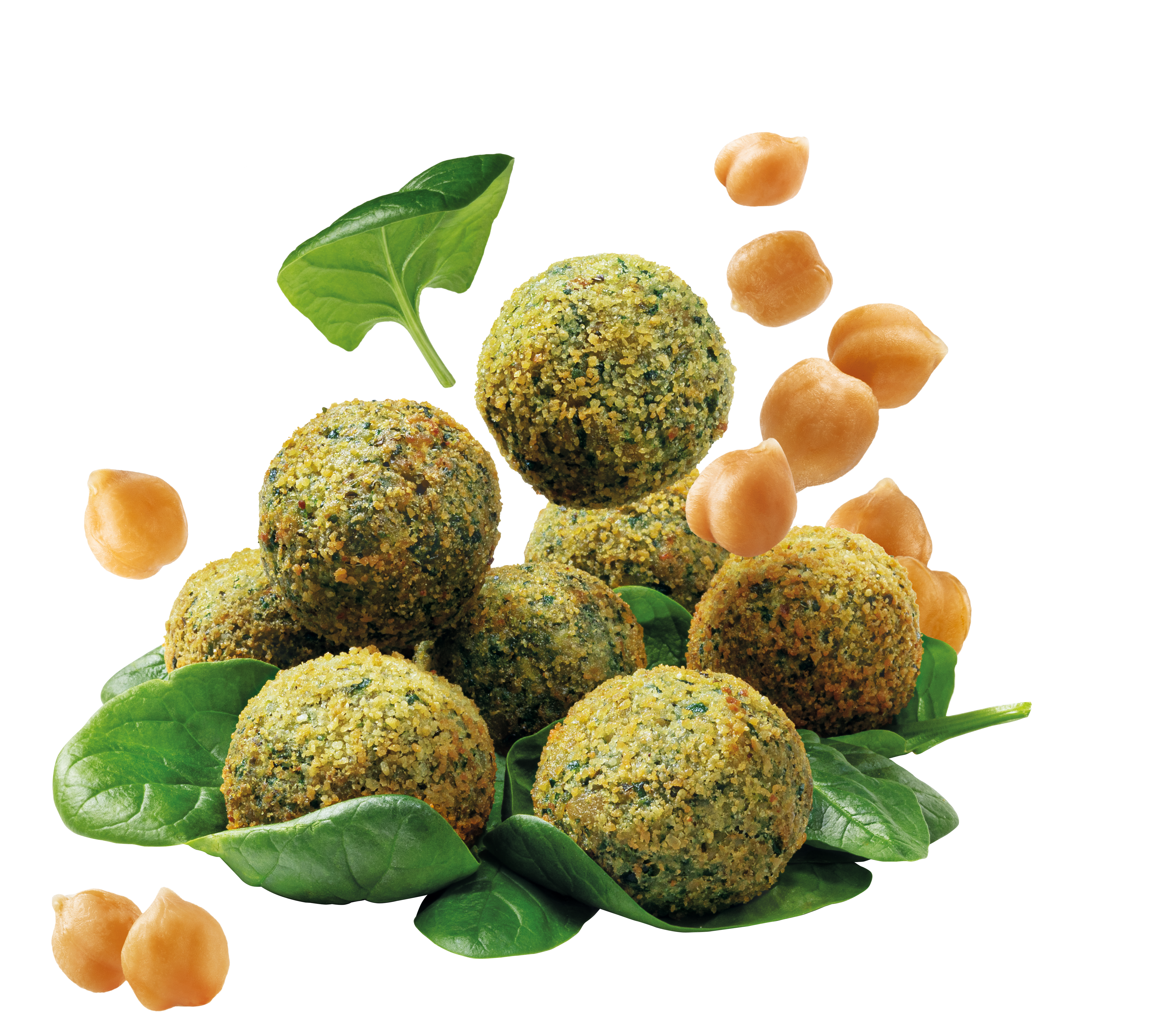 Mini Falafel with Spinach