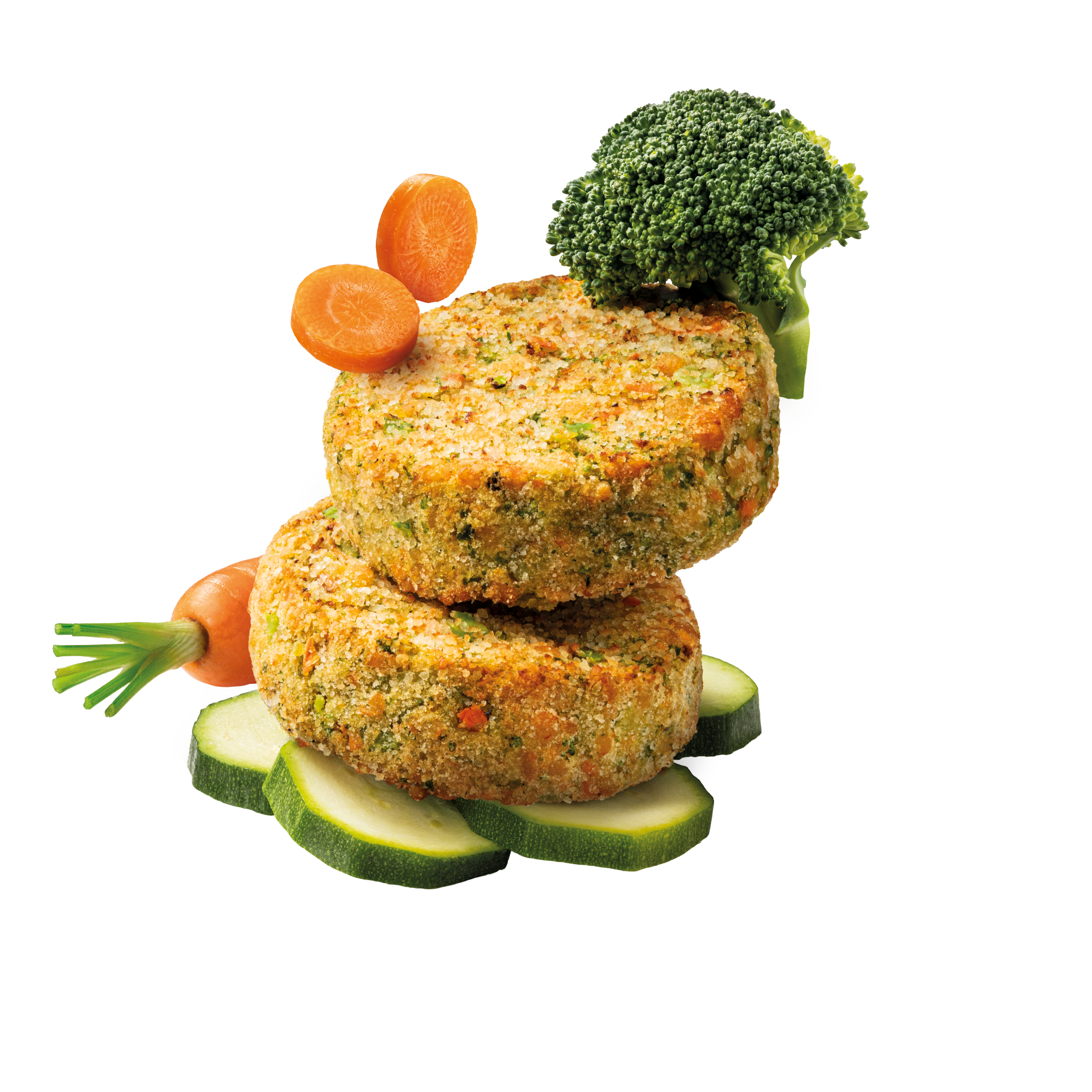 Veggie Mini Burgers with Broccoli, Courgettes and Carrots